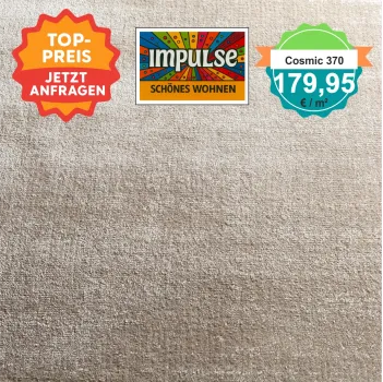 „Jab Cosmic Velours Teppich 4 m breit – weiches, luxuriöses Wohnzimmerambiente“